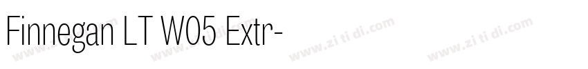 Finnegan LT W05 Extr字体转换